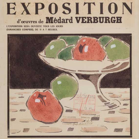 Médard Verburgh - Affiche d'exposition en 1916