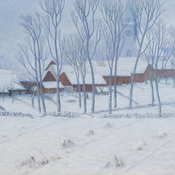 William Degouve de Nuncques - Paysage de neige
