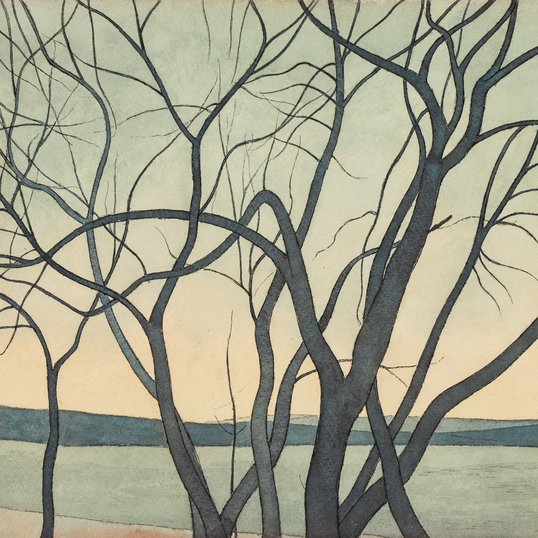 Léon Spilliaert - Arbres au levant