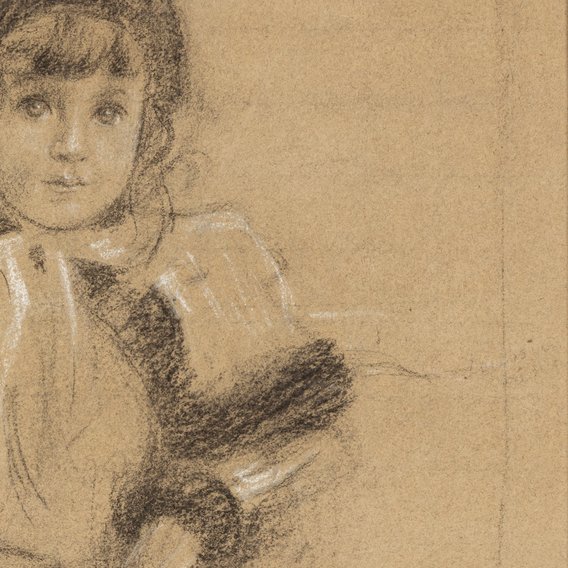 Fernand Khnopff - &Eacute;tude pour le portrait de Germaine Wiener  