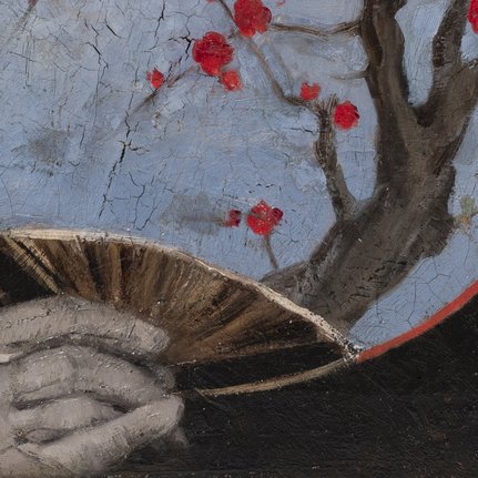 Th&eacute;odore Hannon - Femme &agrave; l&rsquo;&eacute;ventail