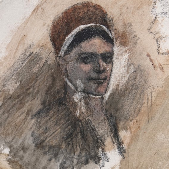 Félicien Rops - Têtes de femmes